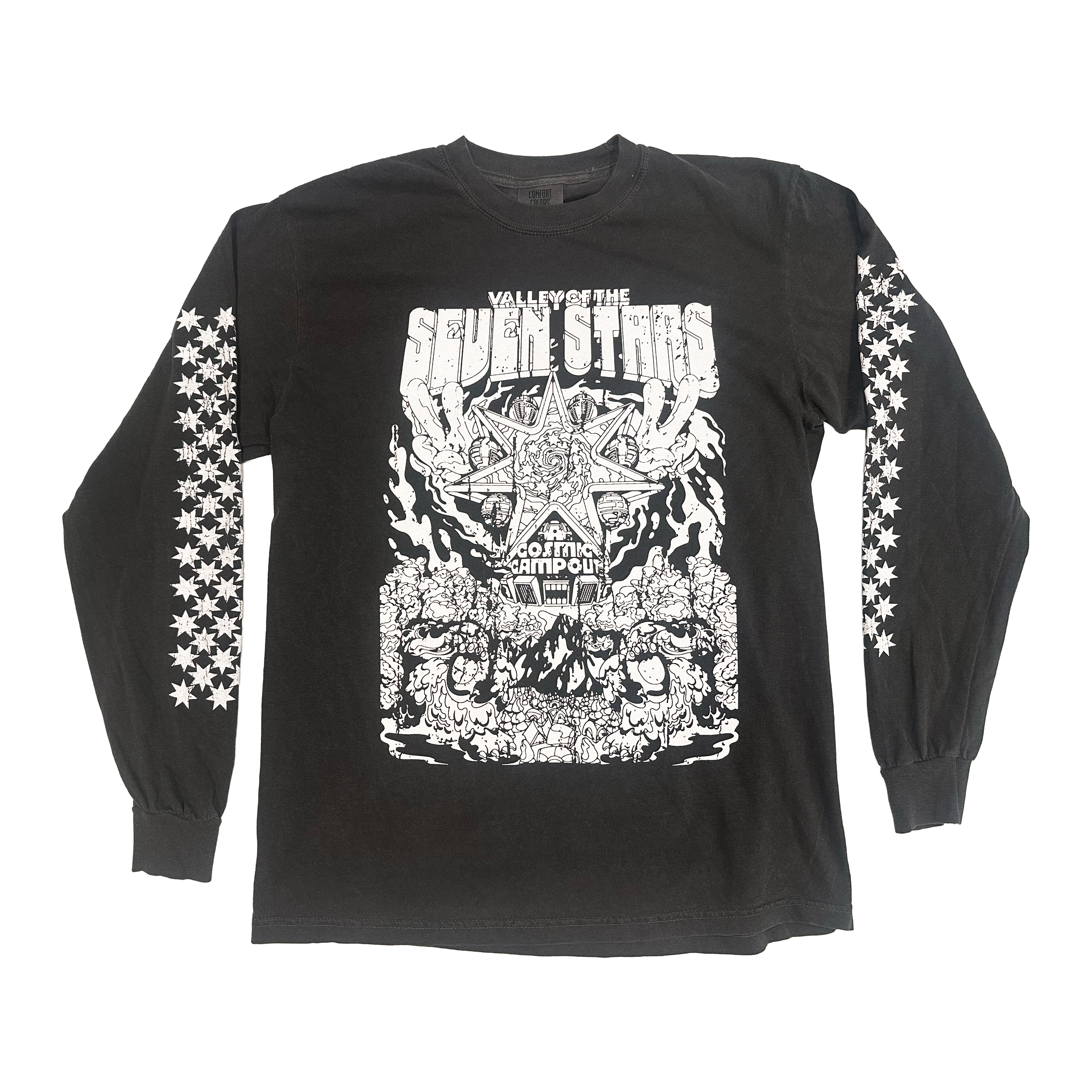 7S Fest Lineup Long Sleeve in Charcoal