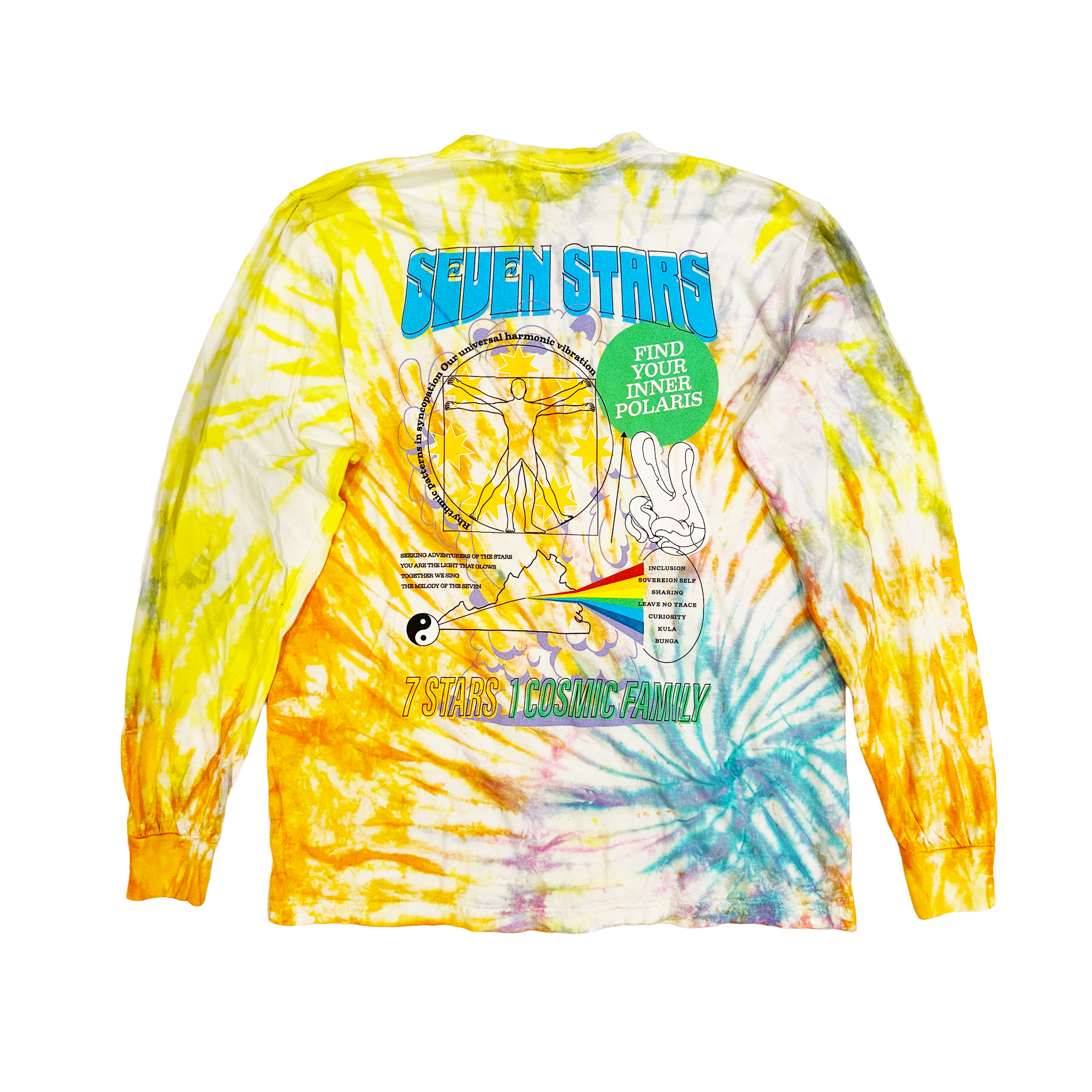 Seven Principles Tie Dye Long Sleeve in Watercolor Whirl