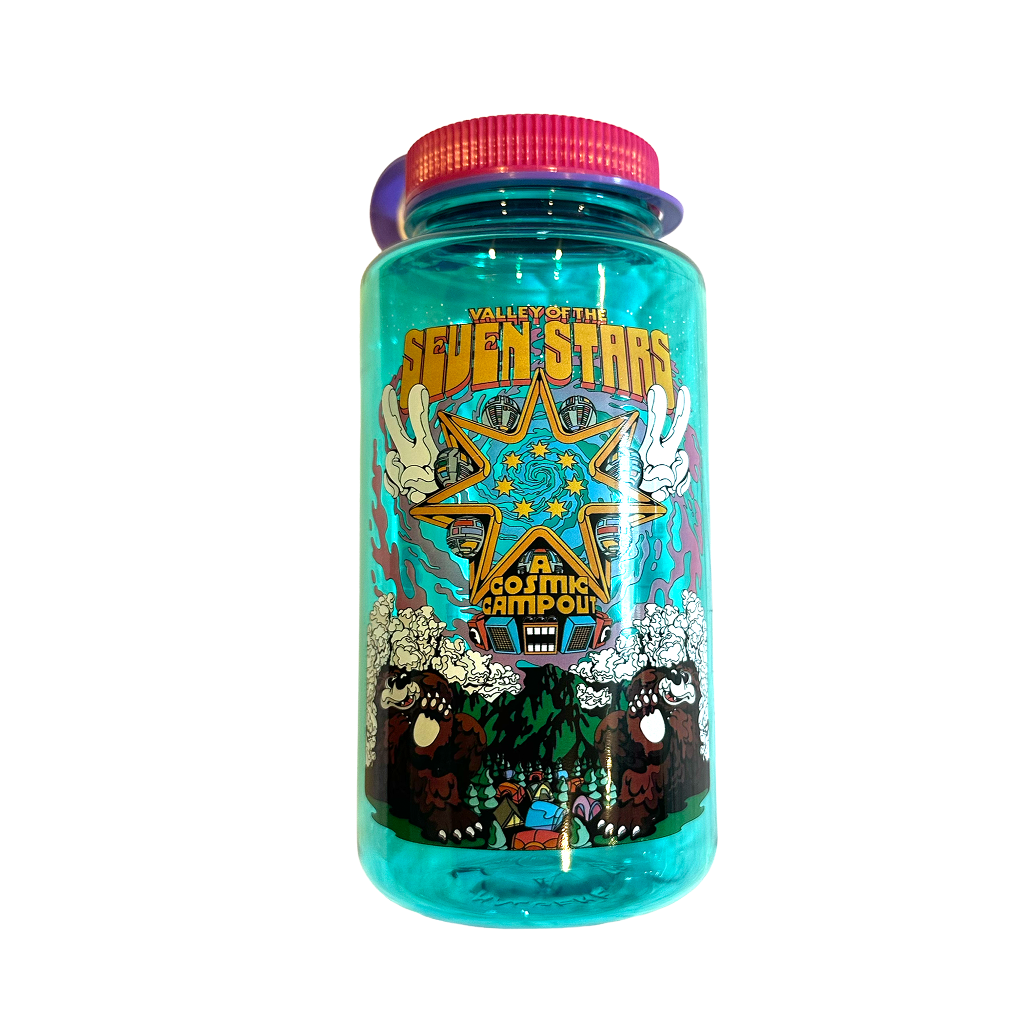 7S "Valley" Wide Mouth Nalgene Water Bottle in Aqua