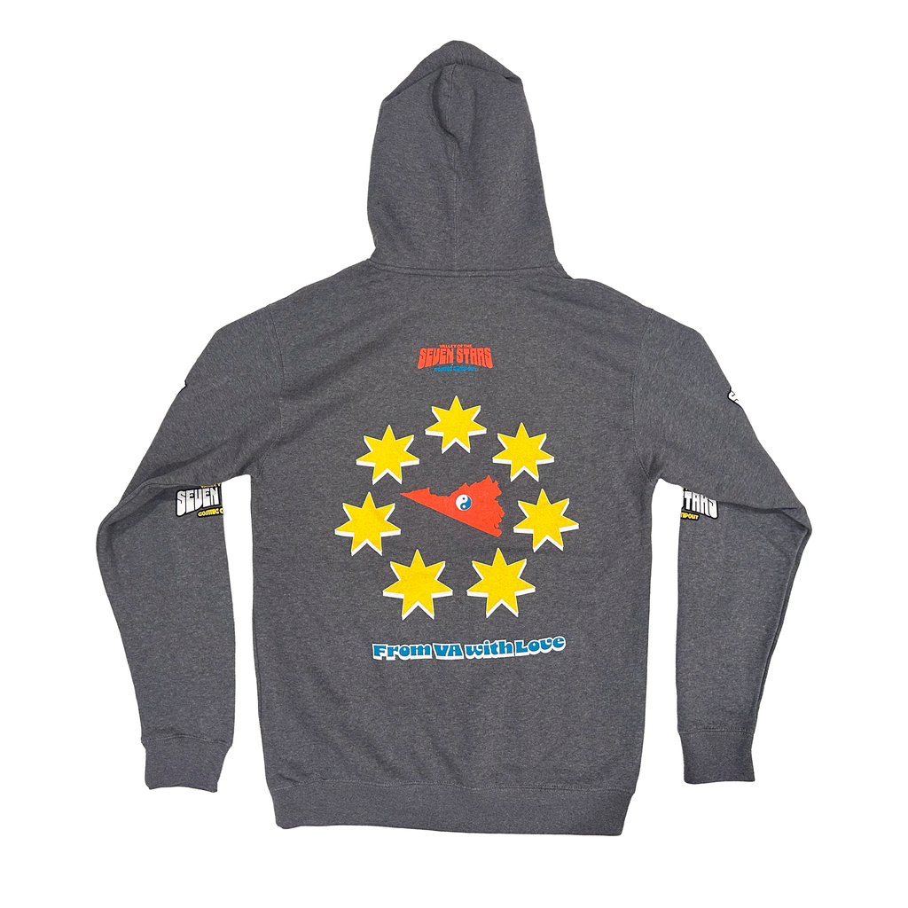 "From VA With Love" 7S Fest Pullover Hoodie in Dark Heather