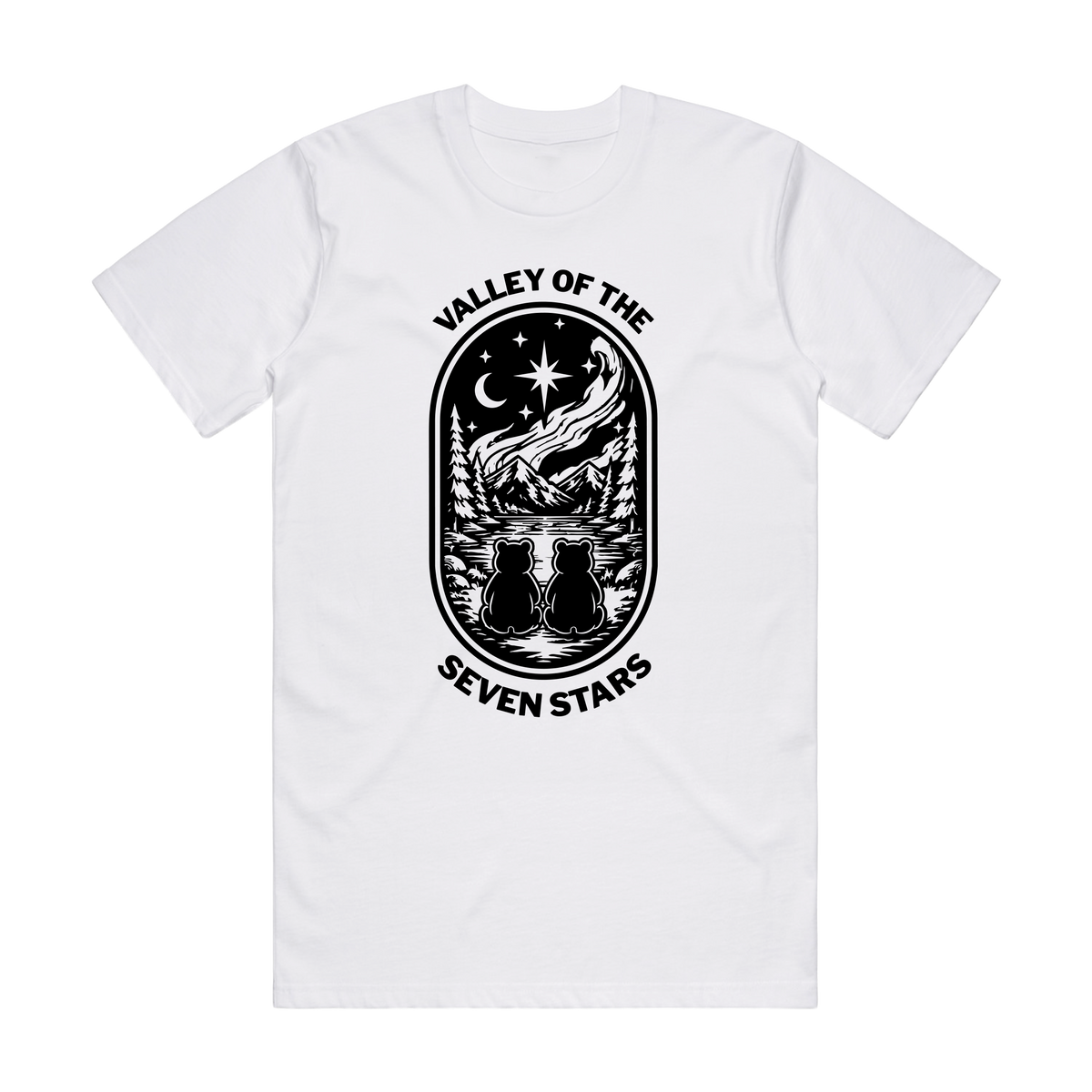 7S VALLEY VIEW READY-TO-DYE DIY T-SHIRT IN WHITE