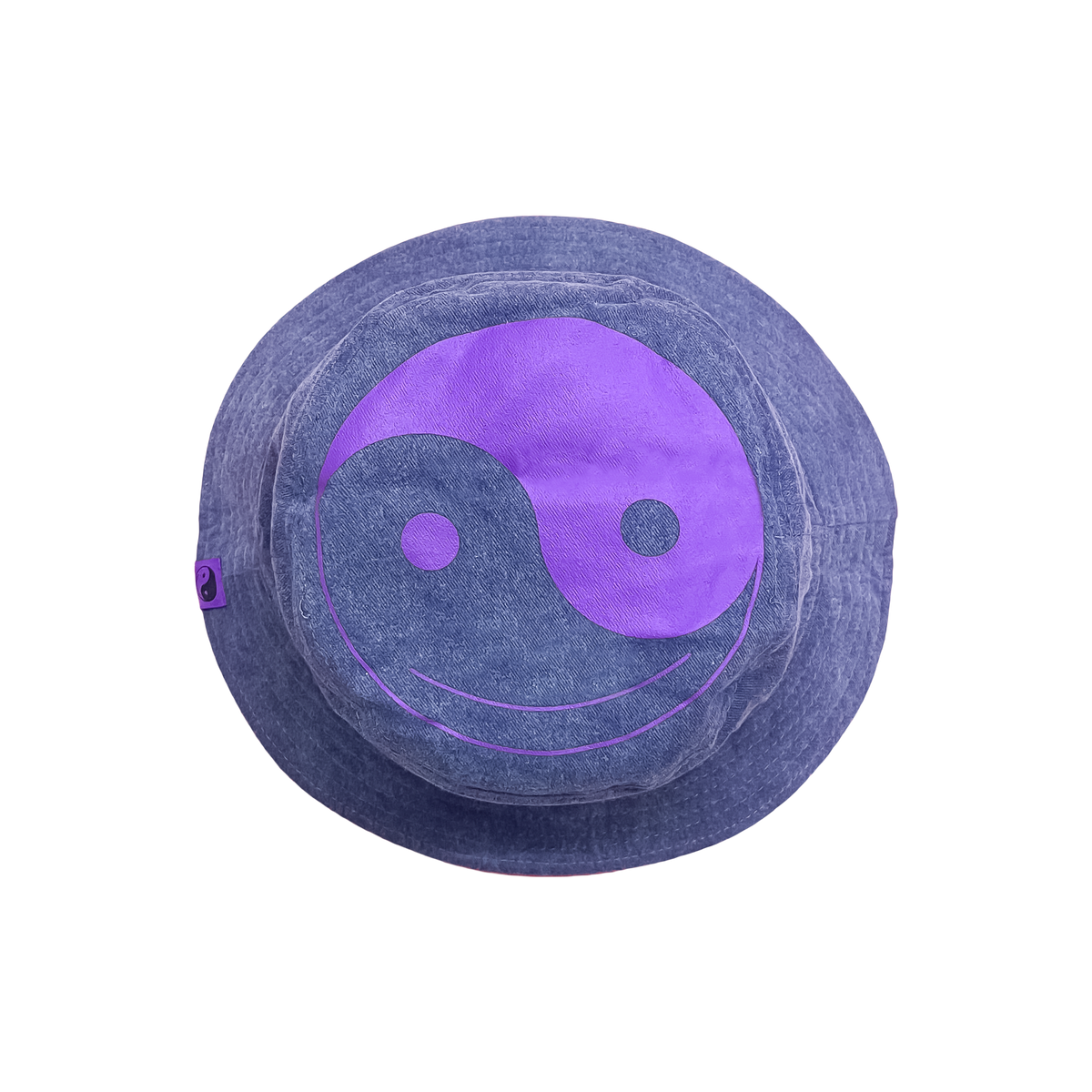 GRiZ - NAVY NEBULA FUZZY REVERSIBLE DENIM BUCKET HAT