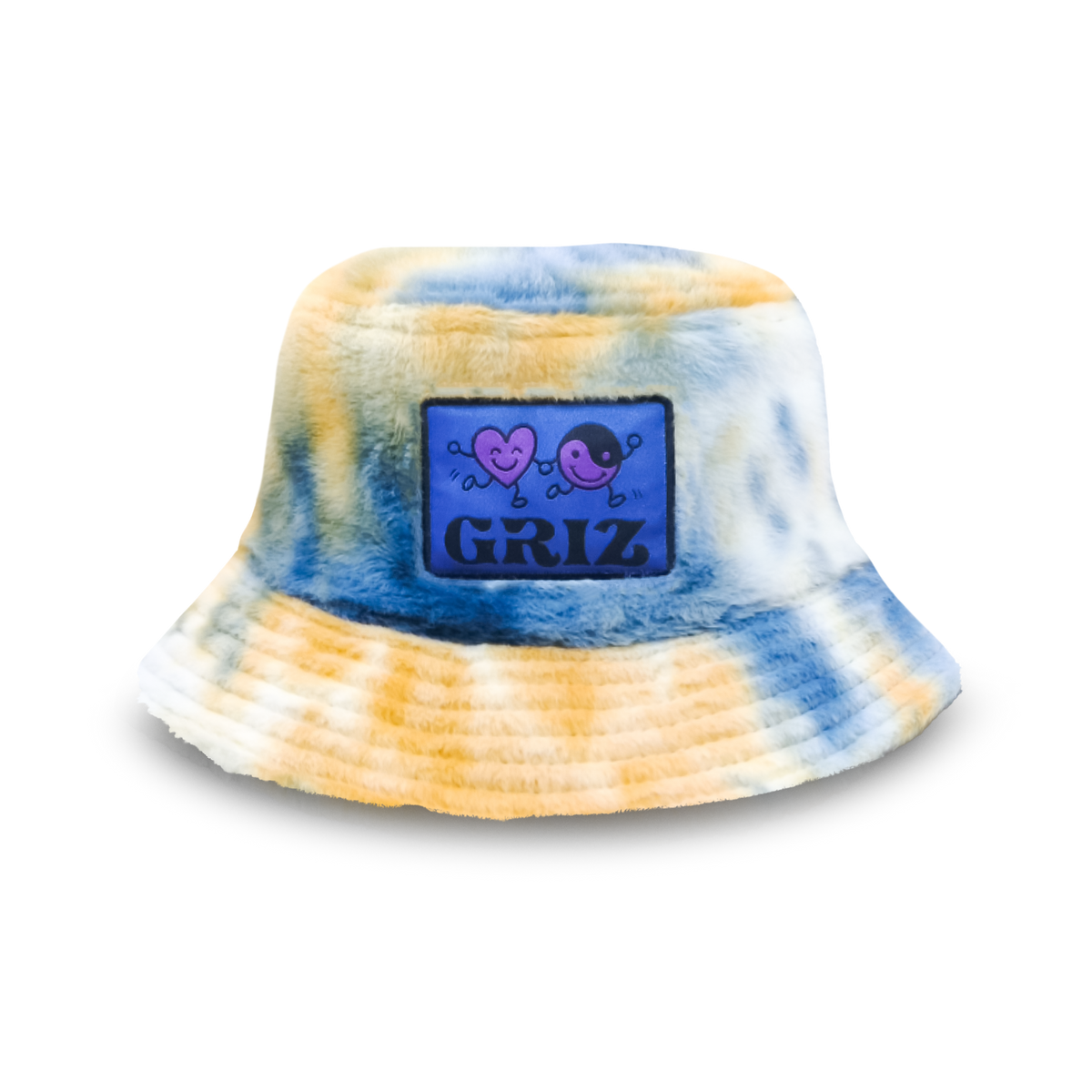 GRiZ - NAVY NEBULA FUZZY REVERSIBLE DENIM BUCKET HAT