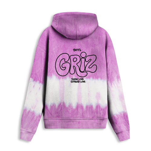 GRiZ - BFF'S HOODIE IN LAVENDER WAVE DYE