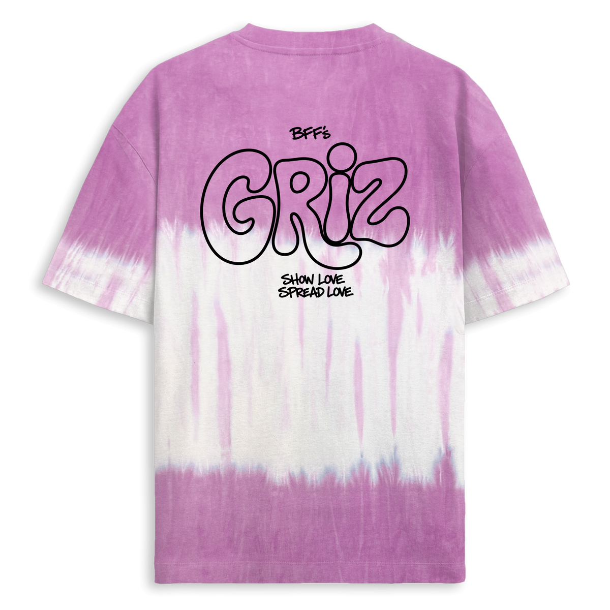 GRiZ - BFF'S TEE IN LAVENDAR WAVE DYE