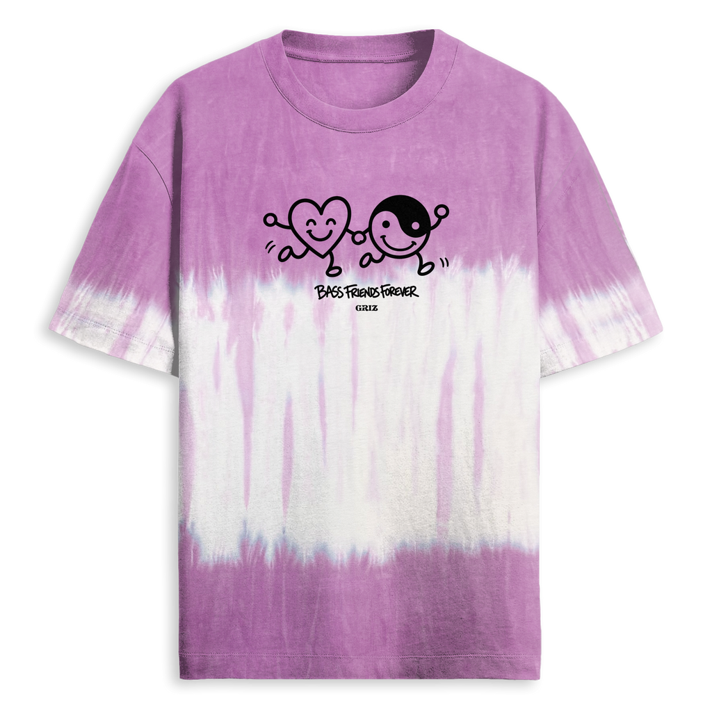 GRiZ - BFF'S TEE IN LAVENDAR WAVE DYE