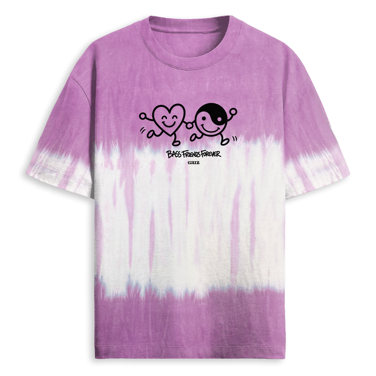 GRiZ - BFF'S TEE IN LAVENDAR WAVE DYE