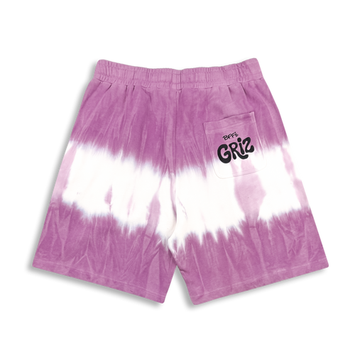 GRiZ - BFF'S SWEATSHORTS IN LAVENDER WAVE DYE
