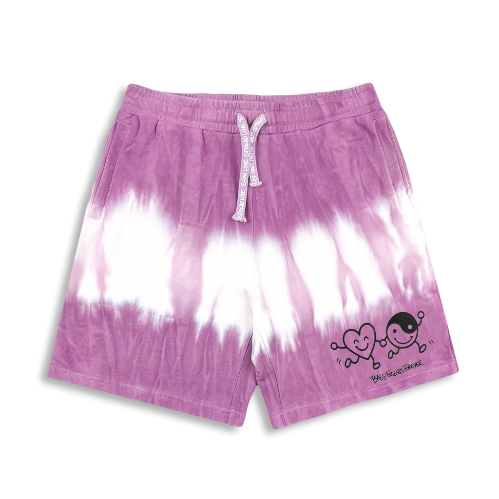 GRiZ - BFF'S SWEATSHORTS IN LAVENDER WAVE DYE