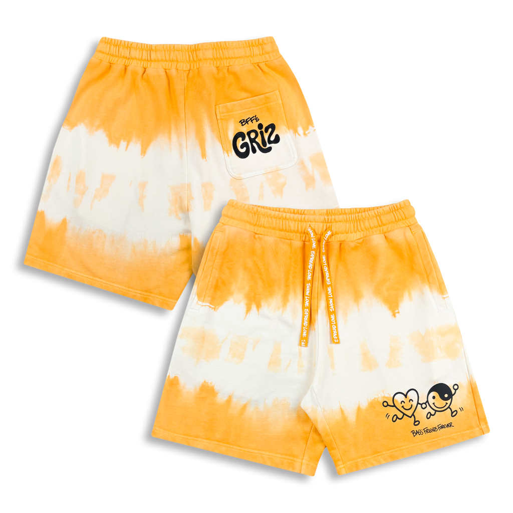 GRiZ - BFF'S SWEATSHORTS IN GOLDEN WAVE DYE