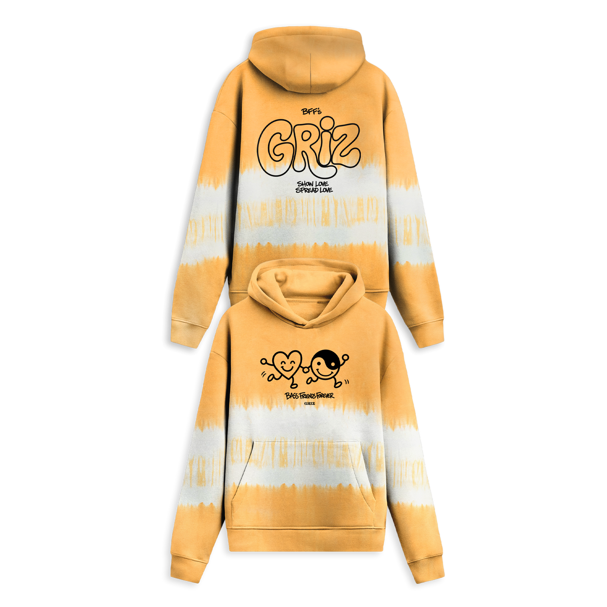GRiZ - BFF'S HOODIE IN GOLDEN WAVE DYE