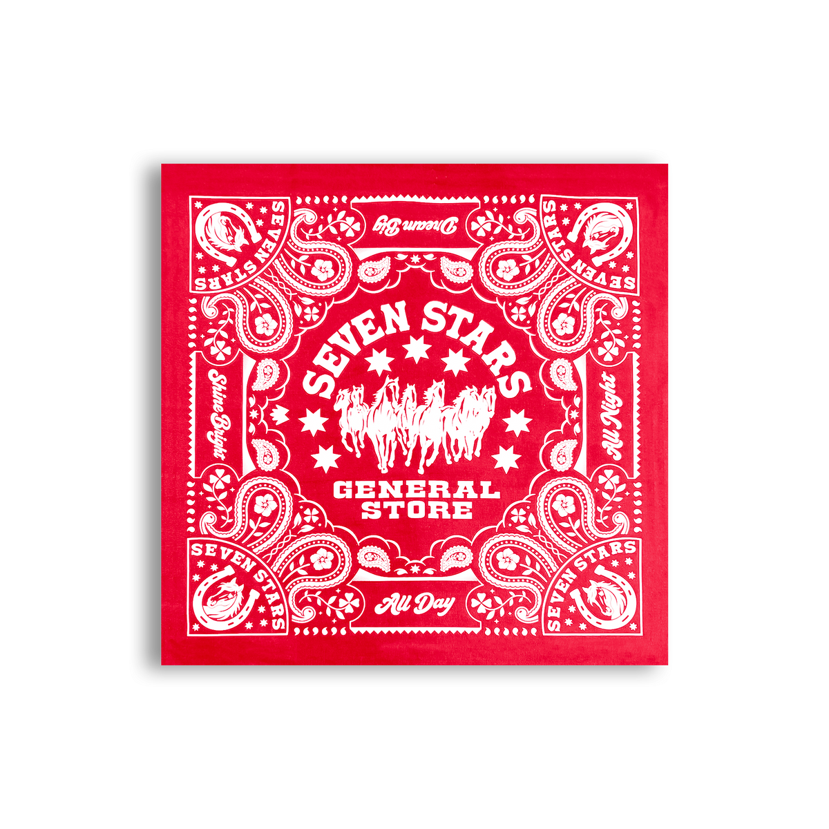 7S GENERAL STORE - BANDANA IN RED