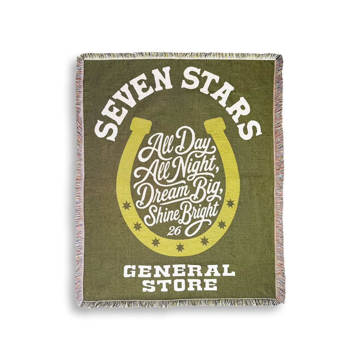 7S GENERAL STORE - HORSE SHOE LOGO WOVEN BLANKET
