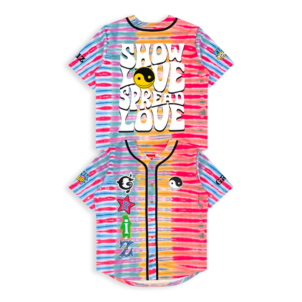 GRiZ - RAINBOW RIPPLE DYE BASEBALL JERSEY