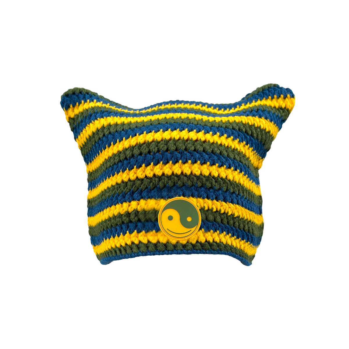 GRiZ - CROCHETED KITTY BEANIE IN SUNFLOWER DANCE