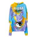 GRiZ - RAINBOW MACHINE CROP HOODIE IN OCEAN TOUCH TIE DYE