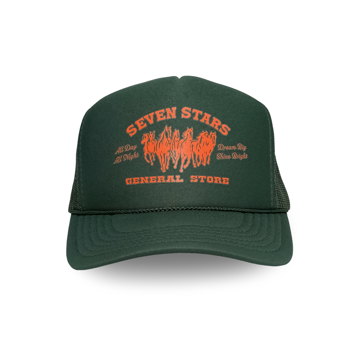 7S GENERAL STORE - CLASSIC LOGO TRUCKER HAT IN EVERGREEN