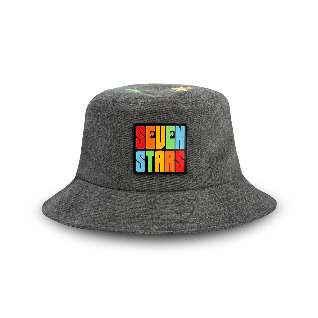 SEVEN STARS - WASHED DENIM BUCKET HAT