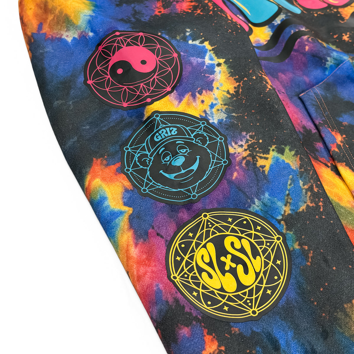 GRiZ - LET IT BE PULLOVER HOODIE IN SOLAR FLAIR DYE