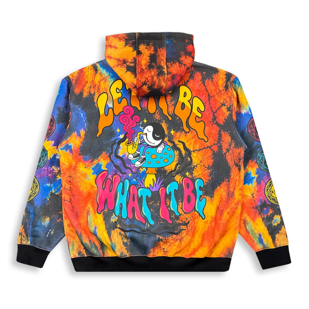 GRiZ - LET IT BE PULLOVER HOODIE IN SOLAR FLAIR DYE