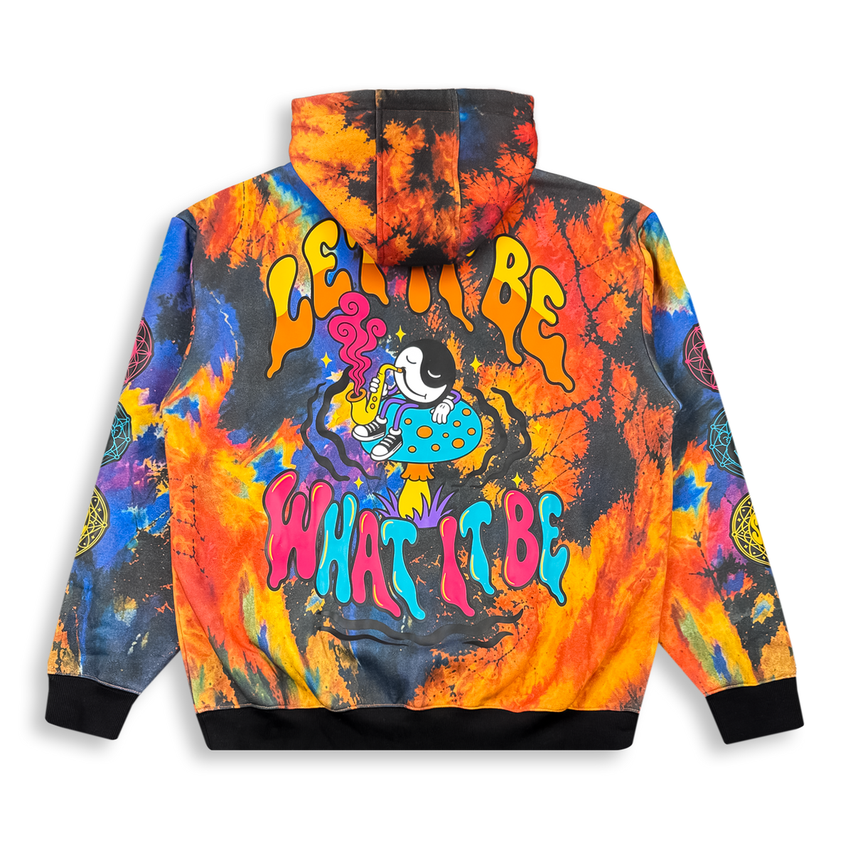 GRiZ - LET IT BE PULLOVER HOODIE IN SOLAR FLAIR DYE
