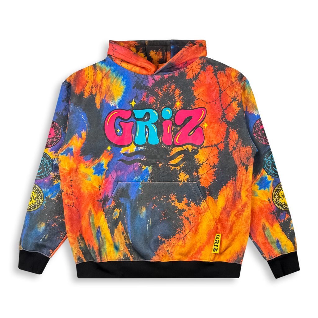 GRiZ - LET IT BE PULLOVER HOODIE IN SOLAR FLAIR DYE