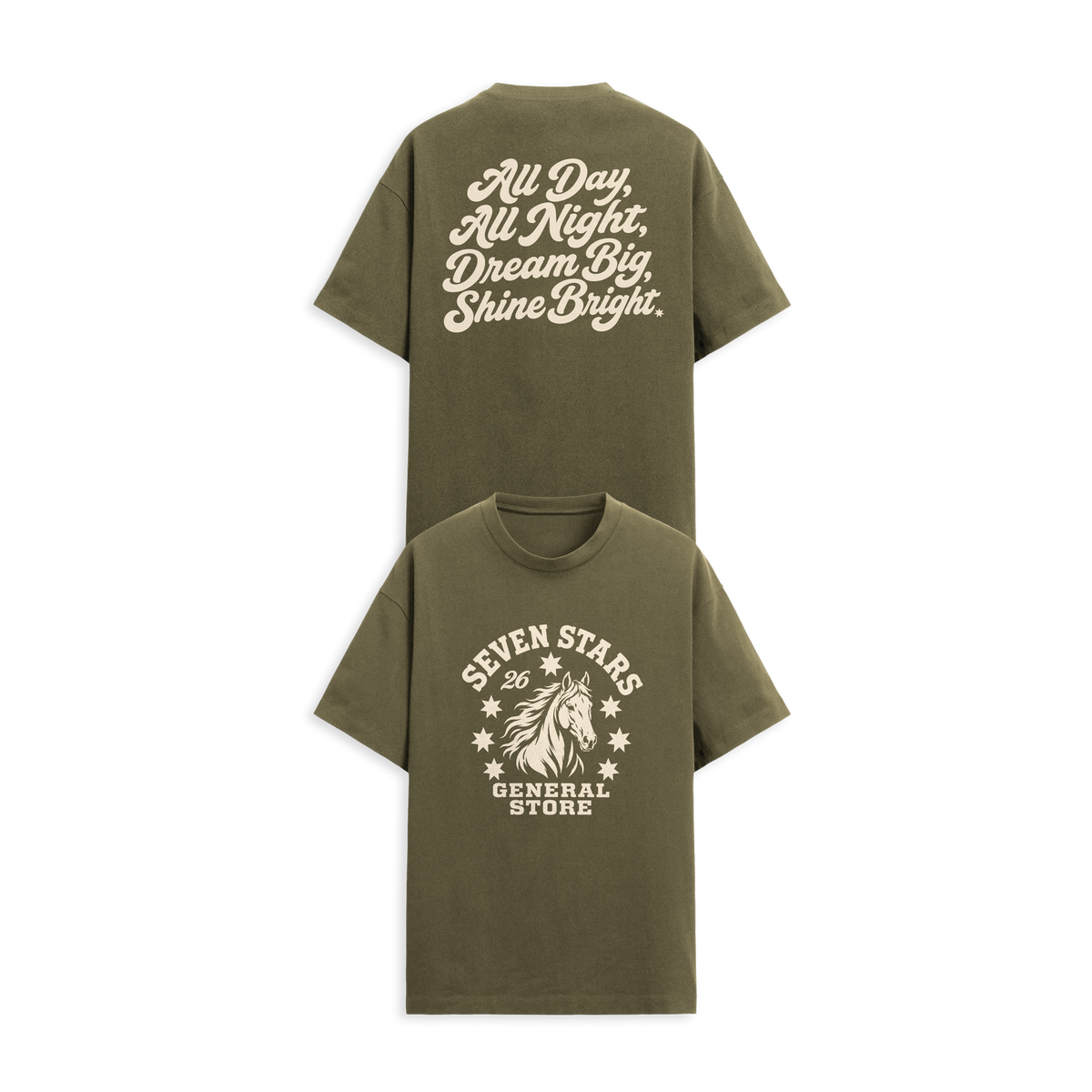 7S GENERAL STORE - STEED TEE IN MUD