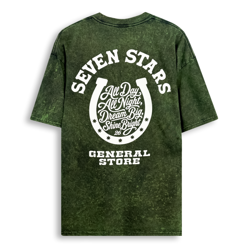 7S GENERAL STORE - HORSE SHOE TEE IN MOSS