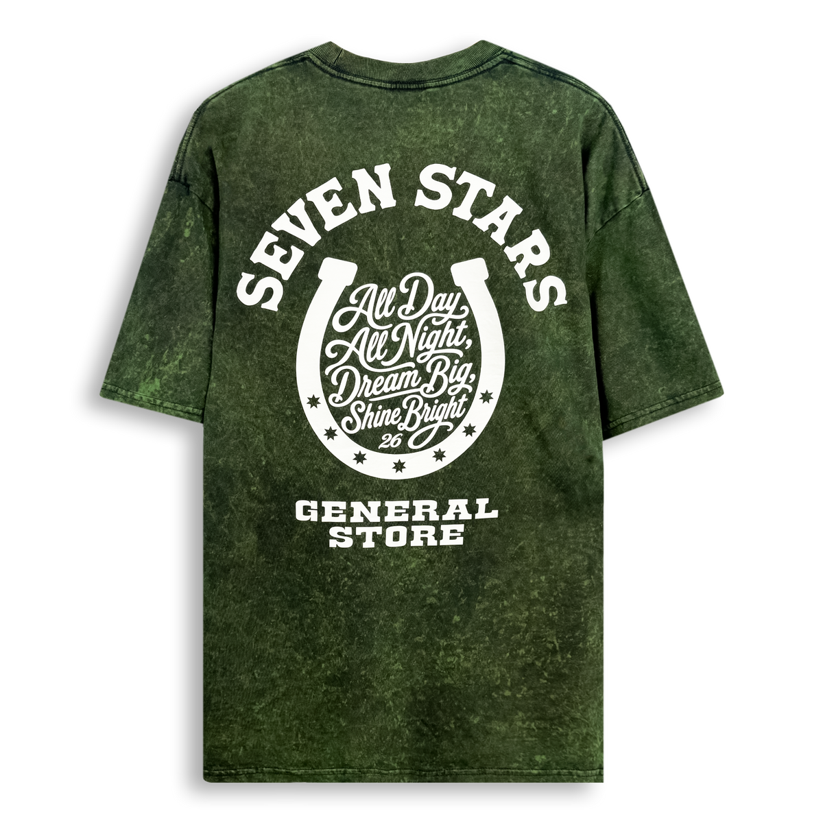 7S GENERAL STORE - HORSE SHOE TEE IN MOSS