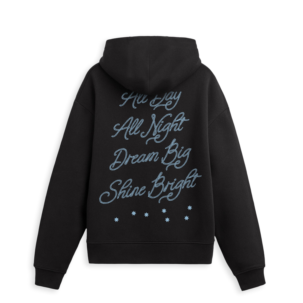 7S GENERAL STORE - CLASSIC LOGO HOODIE IN BLACK