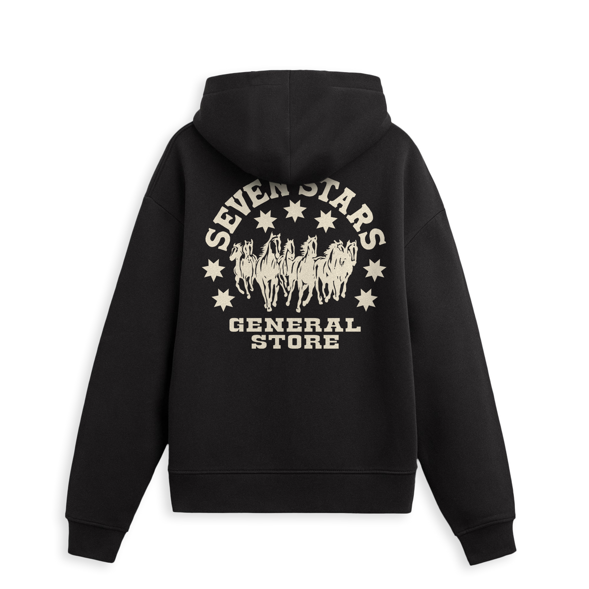 7S GENERAL STORE - CIRCLE LOGO HOODIE BLACK