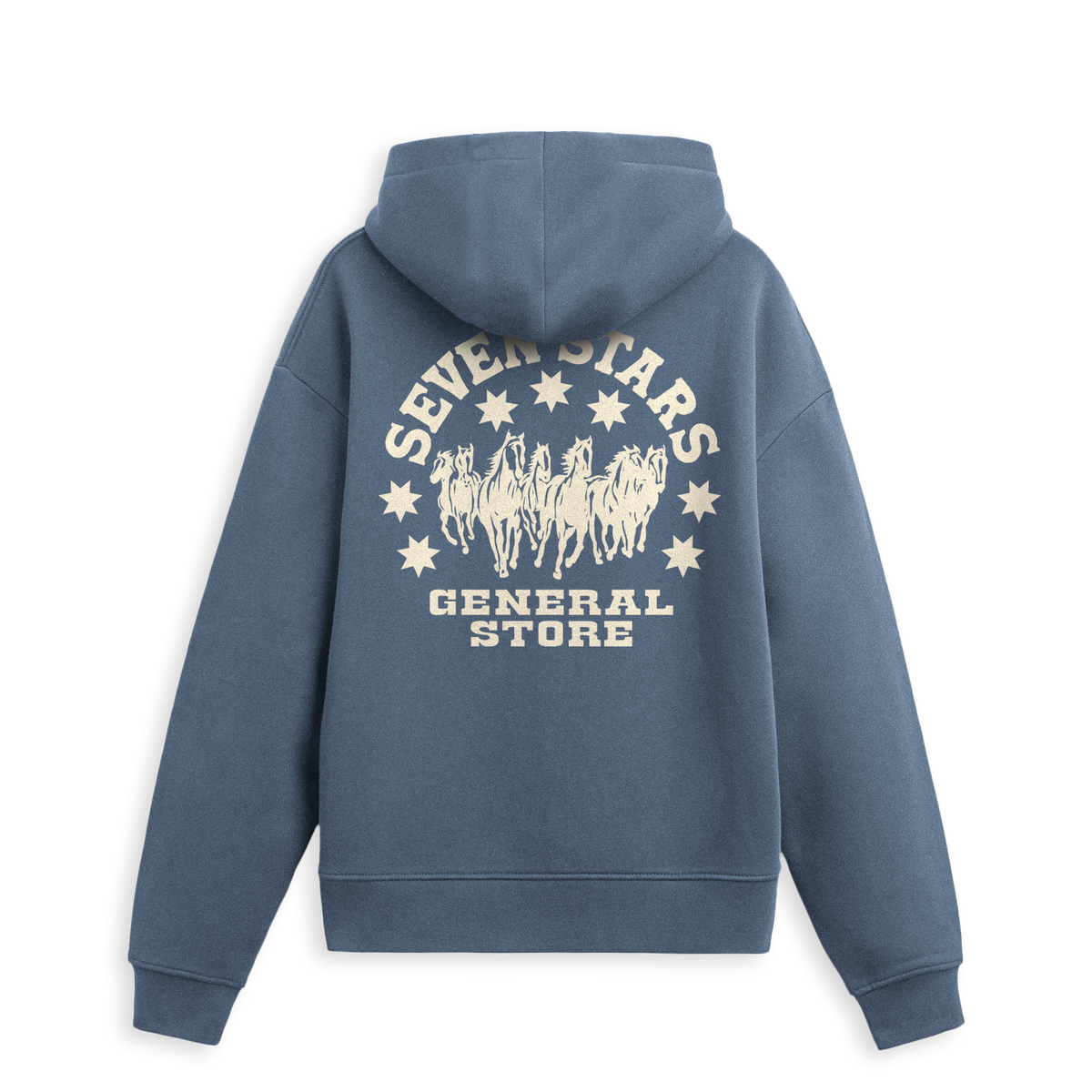 7S GENERAL STORE - CIRCLE LOGO HOODIE IN RAINY DAY
