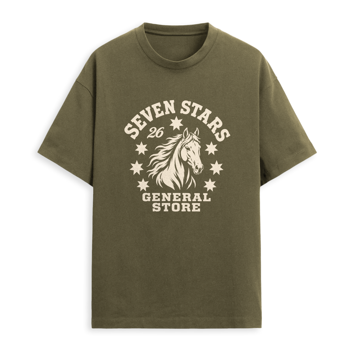7S GENERAL STORE - STEED TEE IN MUD