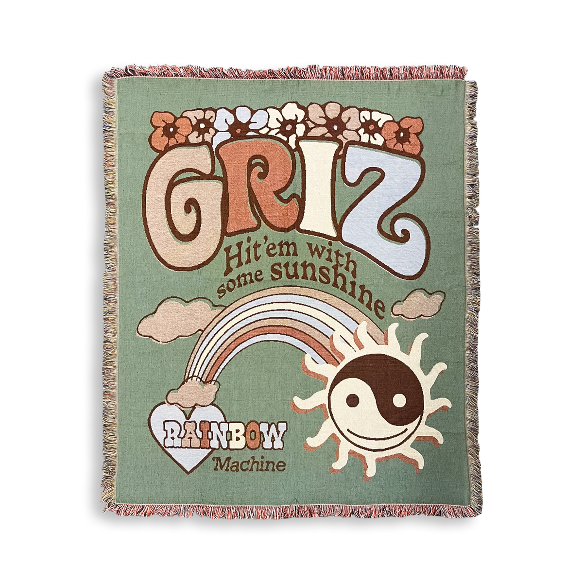 GRiZ - HIT 'EM WITH SOME SUNSHINE WOVEN BLANKET IN SAGE DUST