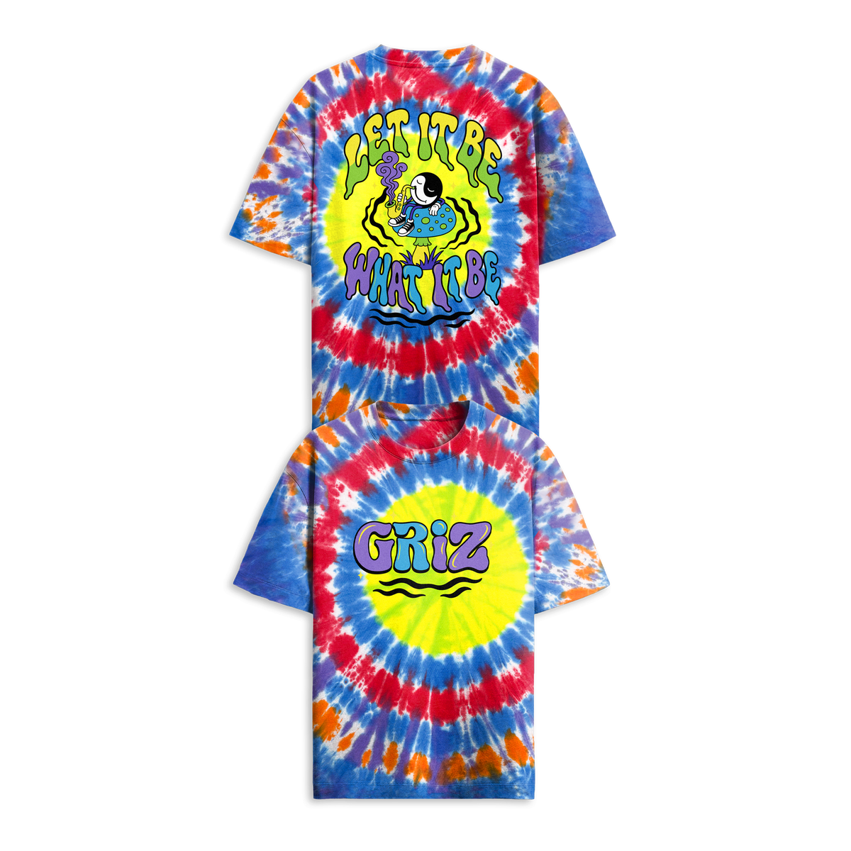 GRiZ - LET IT BE IN WATER COLOR TIE DYE TEE
