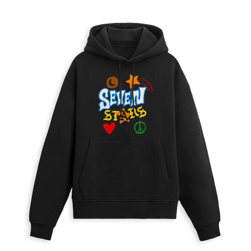 SEVEN STARS - INNER CHILD PULLOVER HOODIE IN BLACK