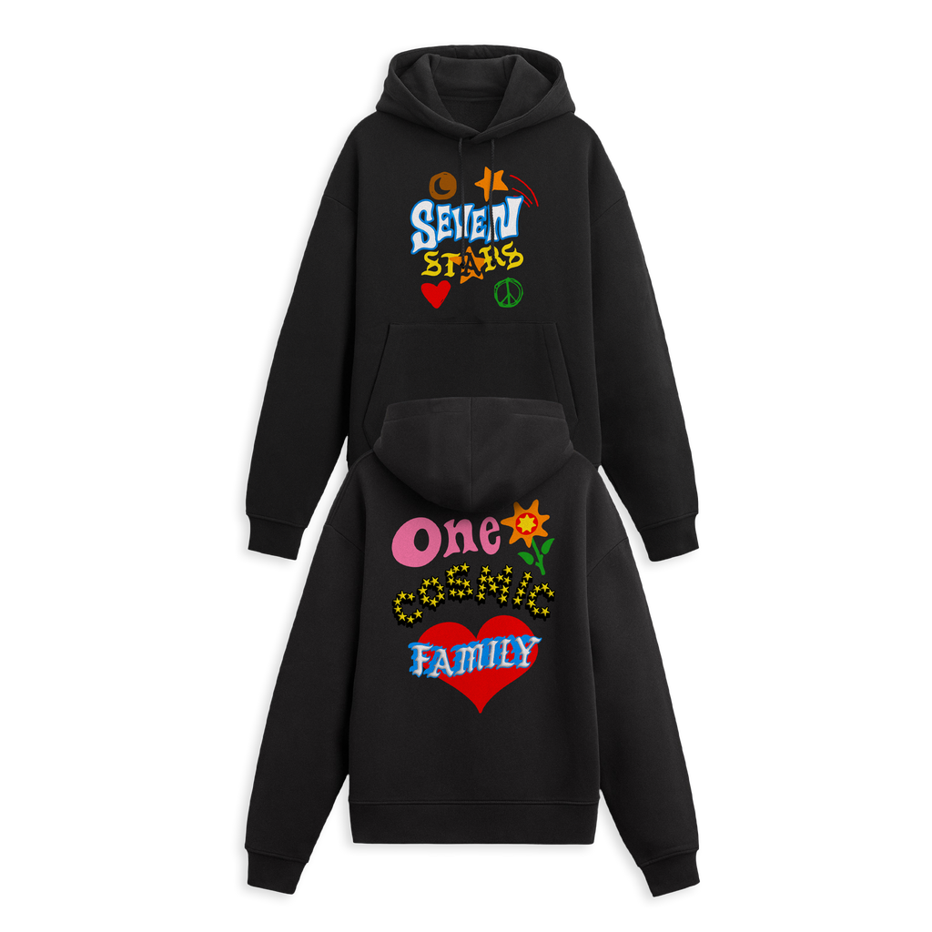 SEVEN STARS - INNER CHILD PULLOVER HOODIE IN BLACK