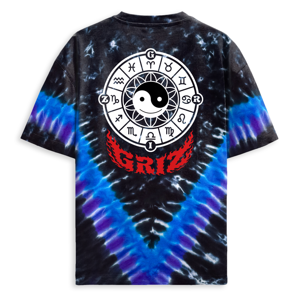 GRiZ - MIND'S EYE TEE IN MIDNIGHT VEE DYE
