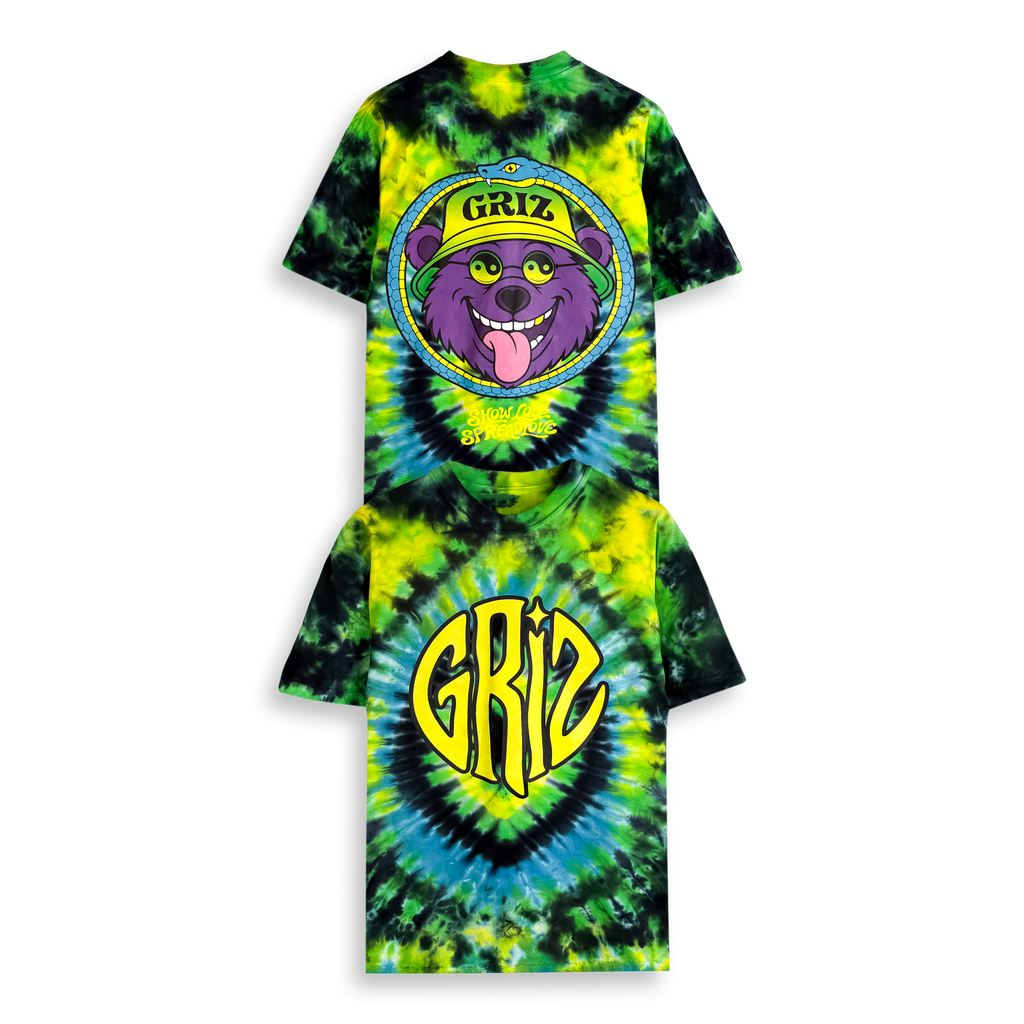 GRiZ - OURO-BEAROS TEE IN SLIME DADDDY GREEN