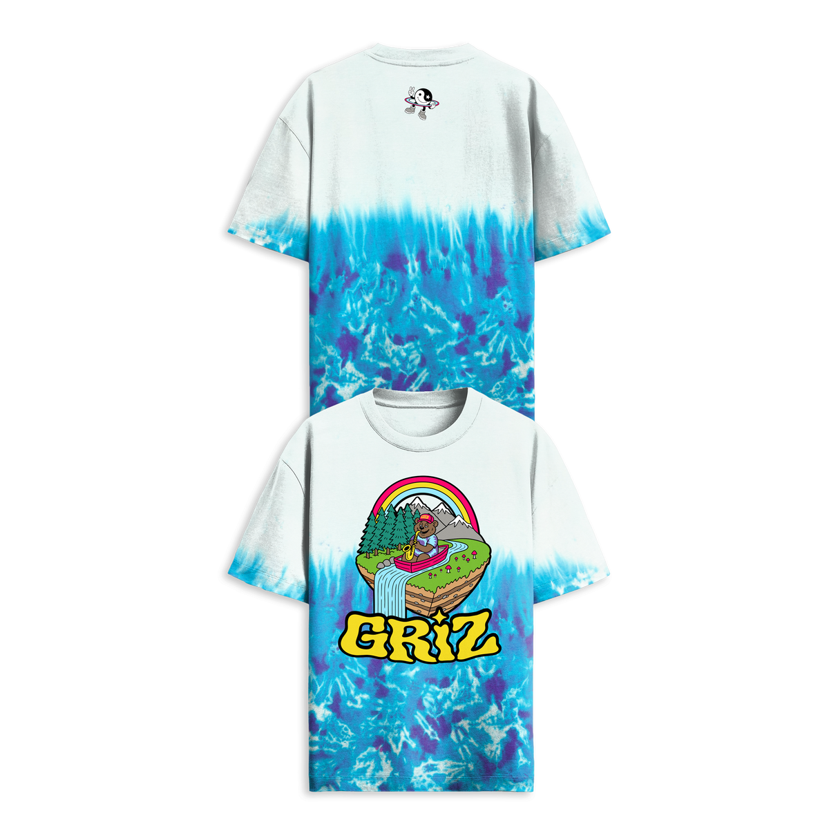 GRiZ - PLANET GRIZ TEE IN WATERFALL TIE DYE