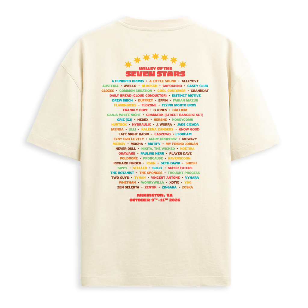 SEVEN STARS - '26 LINE UP TEE IN CREAM