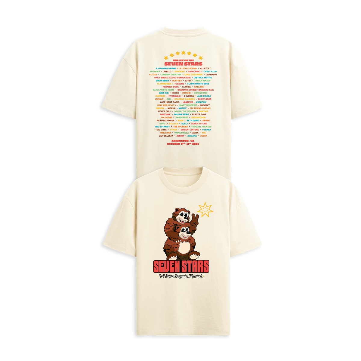 SEVEN STARS - '26 LINE UP TEE IN CREAM