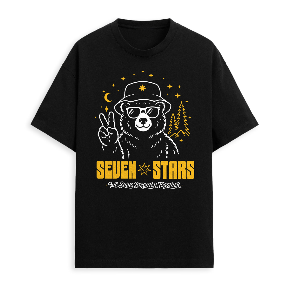 SEVEN STARS - '26 LINE UP TEE IN BLACK