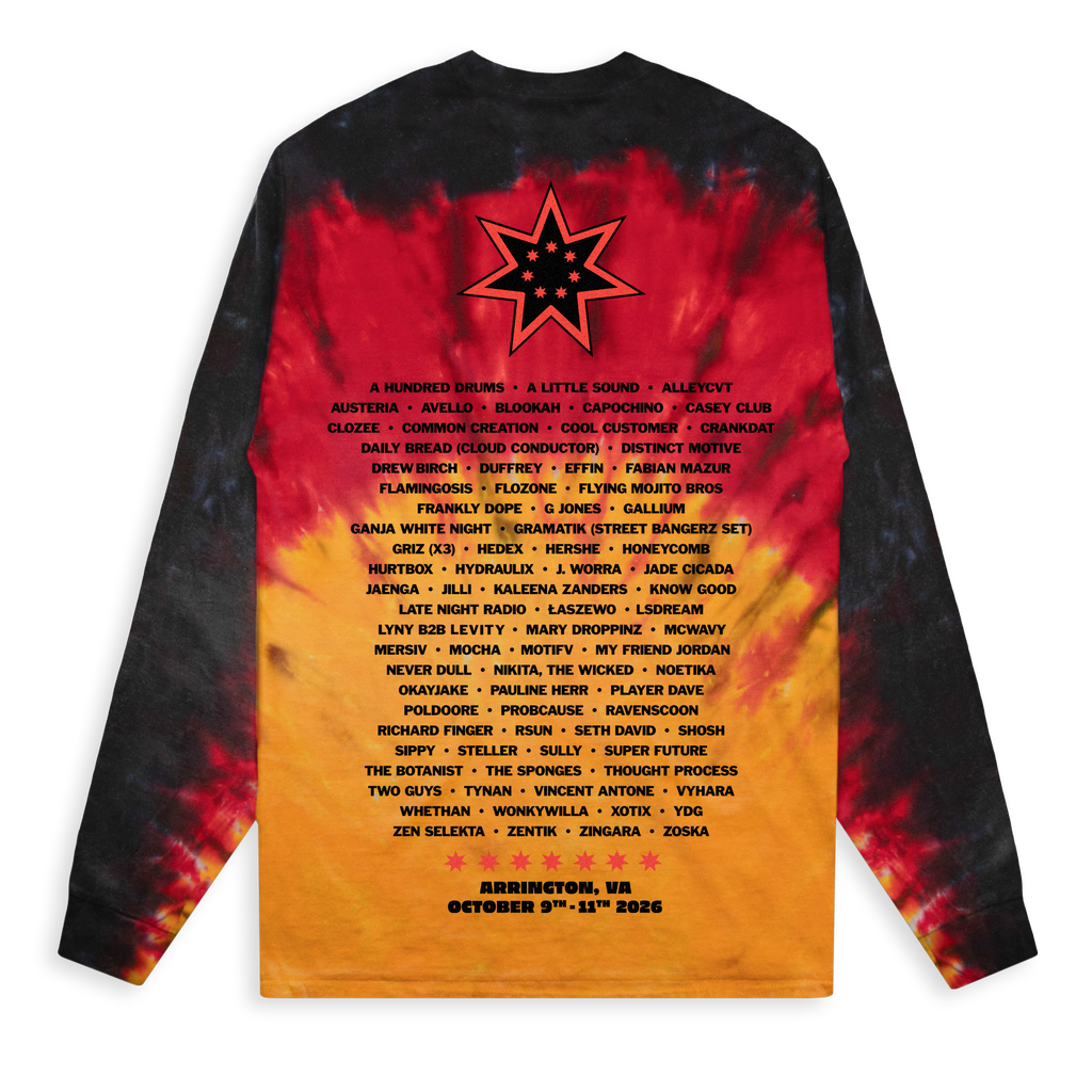 SEVEN STARS - BIG BEAR LINE UP LONG SLEEVE IN SUNRISE TIE DYE