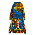 SEVEN STARS - PIGGY BACK BEARS PULLOVER HOODIE IN SOLSTICE SWIRL DYE