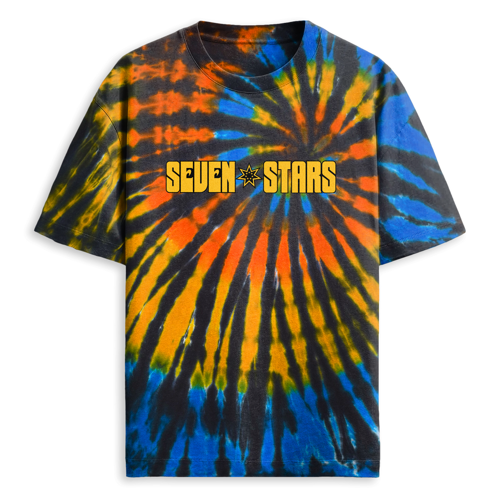 SEVEN STARS - PIGGY BACK BEARS TEE IN SOLSTICE SWIRL DYE