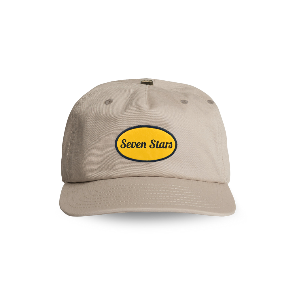 SEVEN STARS - BIG CLASSIC SNAPBACK HAT IN TAN