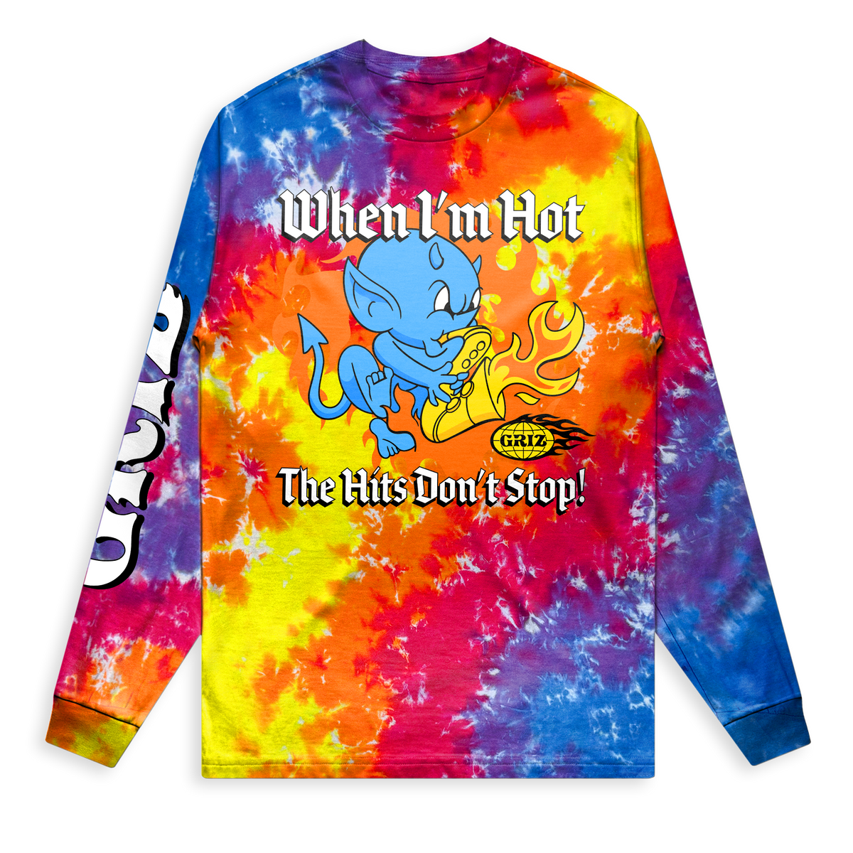 GRiZ - WHEN I'M HOT FIREBLAST DYED LONG SLEEVE
